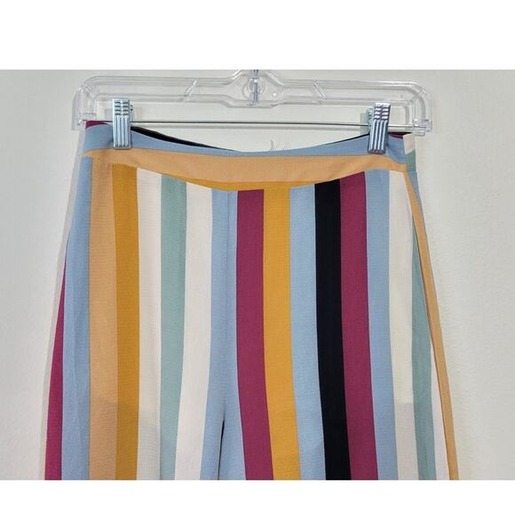 Anthropologie Lush Pants Womens Small Light Weight Striped Pants Funky Bold Pant - Picture 2 of 9